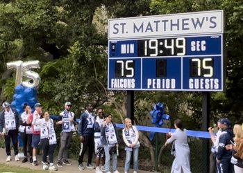 (Video) St. Matthew’s Celebrates 75th Anniversary with New Scoreboard, Annual Field Day